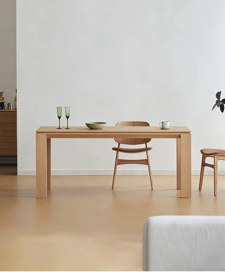 Bastion White Oak Dining Table | Modern Minimalist Design