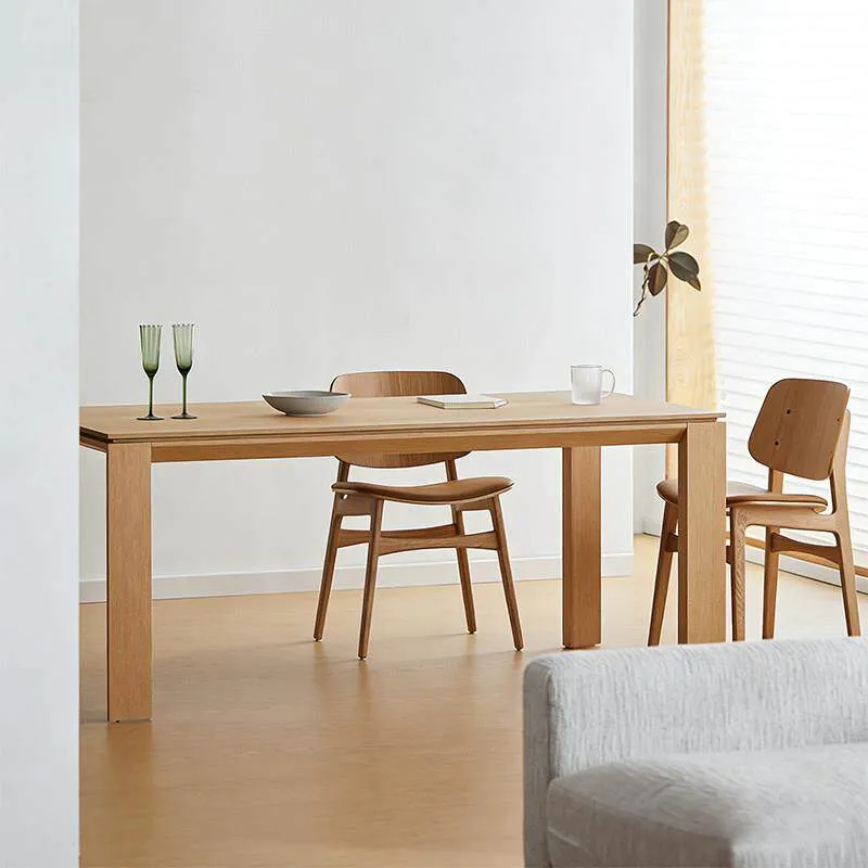 Bastion White Oak Dining Table | Modern Minimalist Design