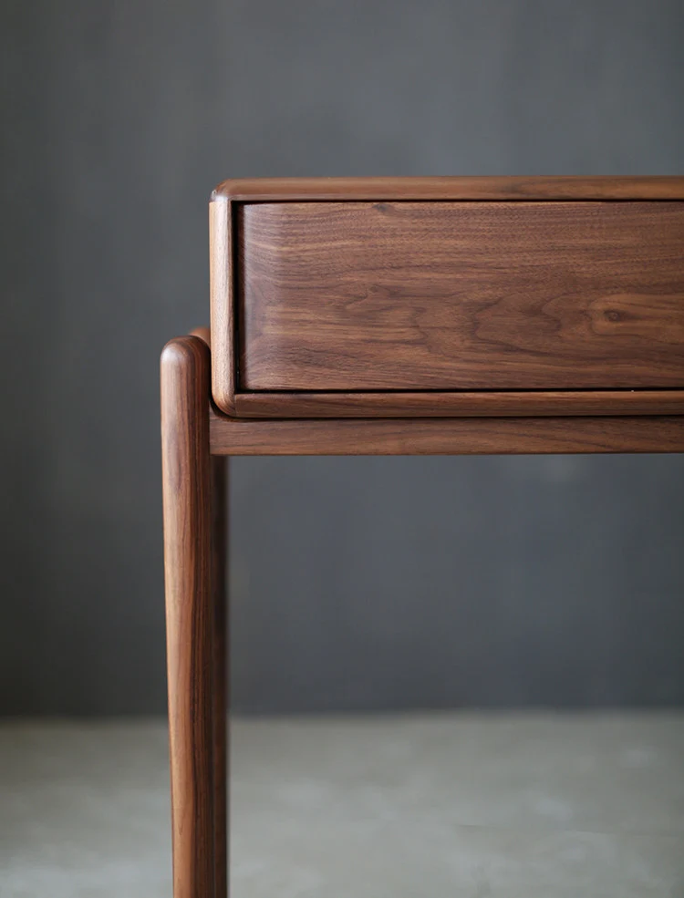 Heirloom Solid Walnut Console Table with Storage Drawer