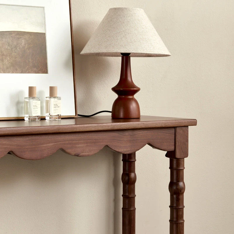 ConsoleCraft Solid Black Walnut Console Table