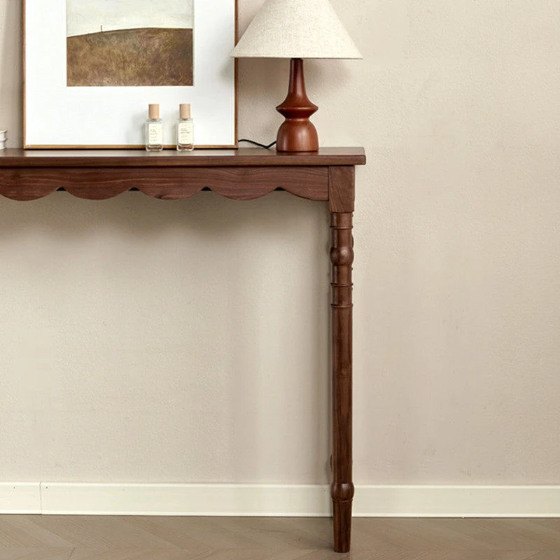 ConsoleCraft Solid Black Walnut Console Table