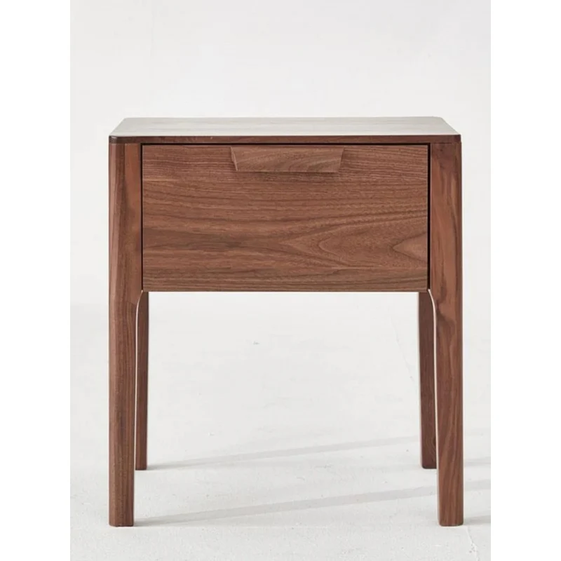 Stylish High-End Black Walnut Wood Side Table