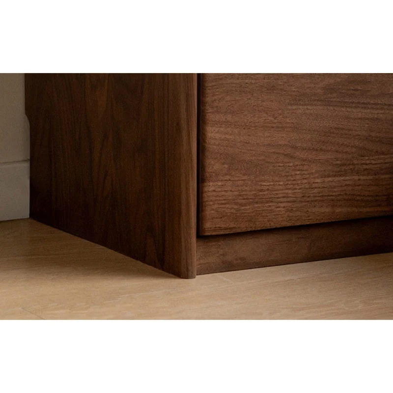 Contemporary Night Walnut Wood Nightstand