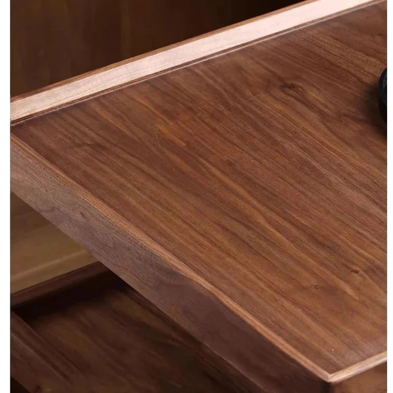 Creative Geometry Black Walnut Wood Side Table