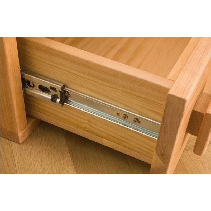 Minimalist Appeal Four Point Knob Cherry Wood Nightstand