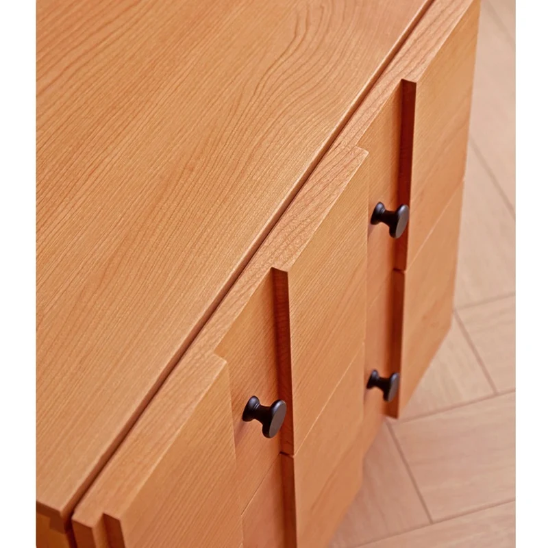 Italy Vintage Style Cherry Wood Nightstand