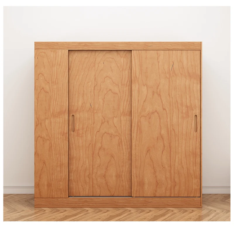 Art Deco Inspired Cherry Wood Wardrobe
