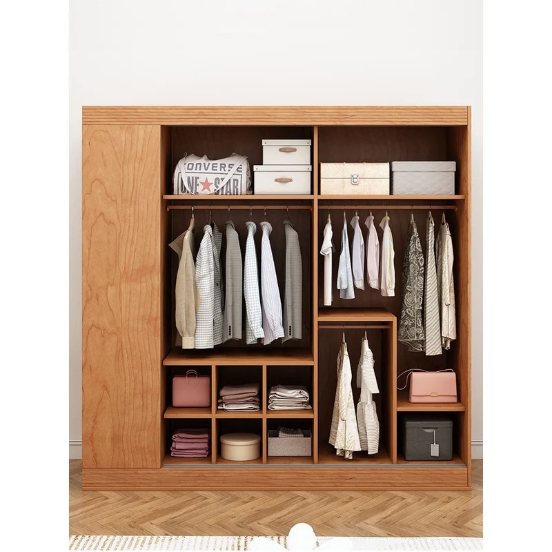 Art Deco Inspired Cherry Wood Wardrobe