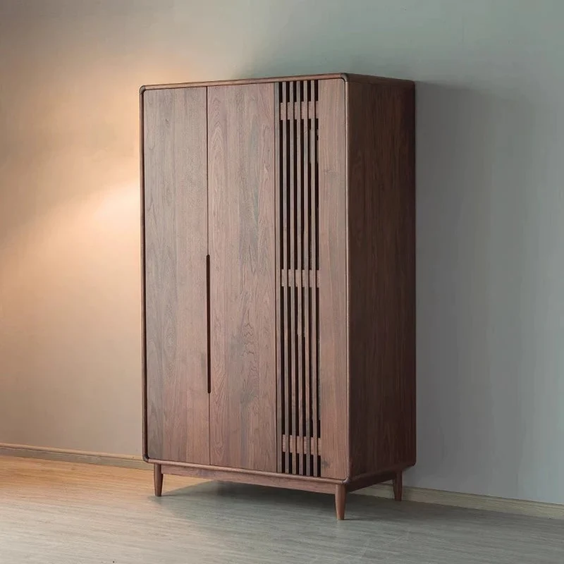 Fathom Black Walnut Wood Wardrobe