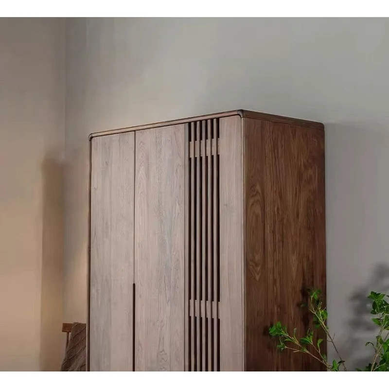 Fathom Black Walnut Wood Wardrobe