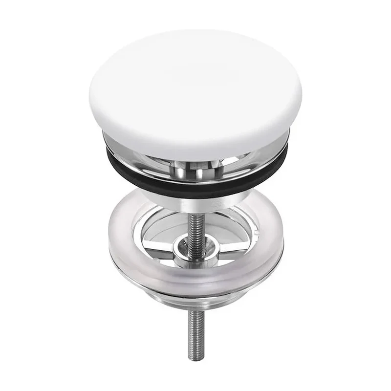 Lavabo de encimera de fineceramic con diseño ovalado en acabado blanco mate Round Inspira Roca