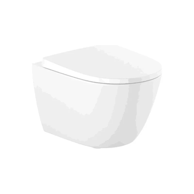 Tapa y asiento para inodoro de Supralit® con caída amortiguada y un diseño circular Ona Roca