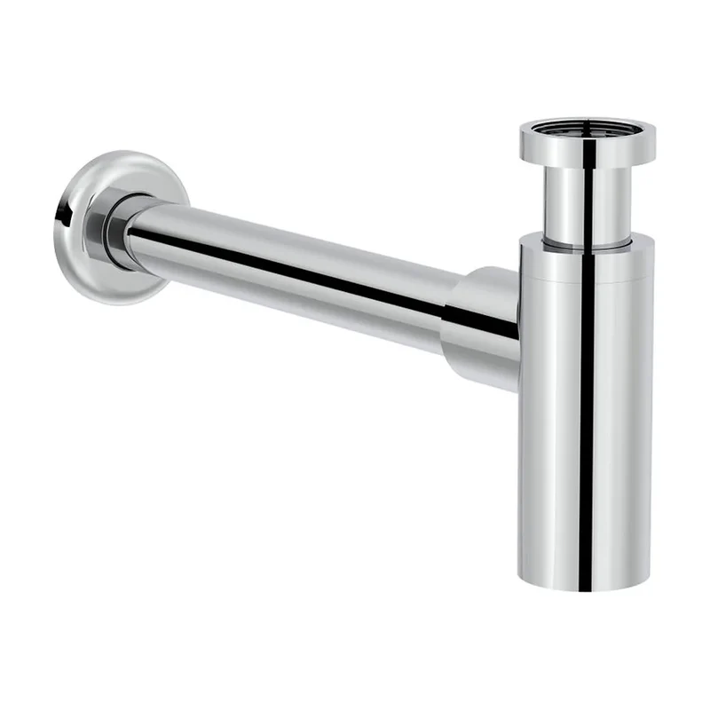 Sifón mural cilíndrico 1 1/4 para lavabo tubo 30 cm Basic Roca