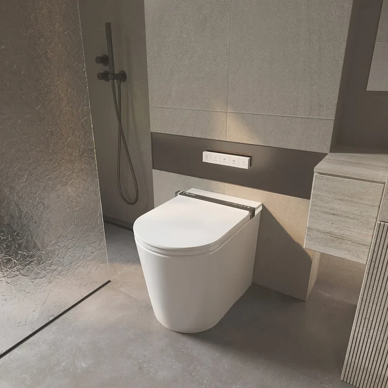 Asiento de Inodoro Inteligente Bidet Inodoro inteligente con asiento calefactable de secado ultra rápido para baño moderno iAnna SE Nashi