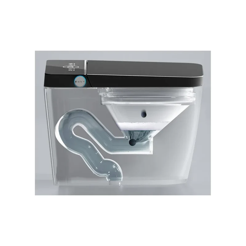 Inodoro Japonés Inteligente con sensor automático fabricado en cerámica blanca Ovian SE Nashi