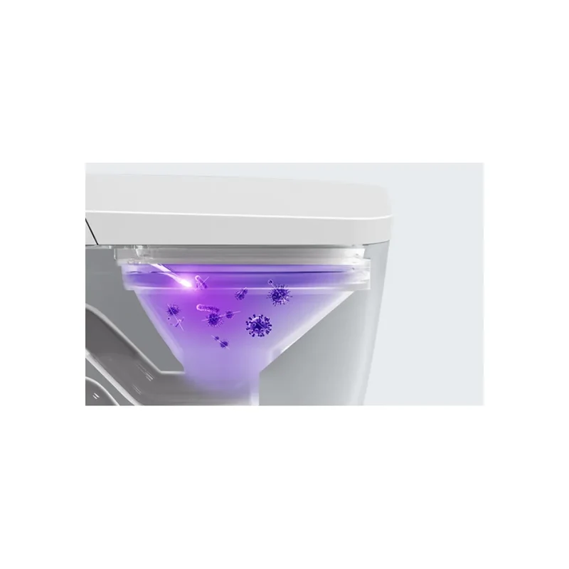 Inodoro Japonés Inteligente con sensor automático fabricado en cerámica blanca Ovian SE Nashi