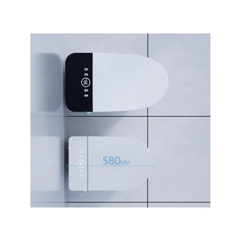 Inodoro Japonés Inteligente con sensor automático fabricado en cerámica blanca Ovian SE Nashi