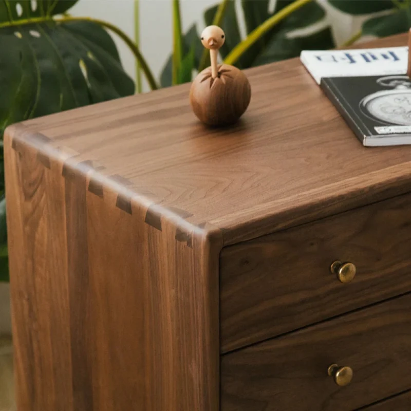 Arcadia Solid Walnut Wood Bedside Table