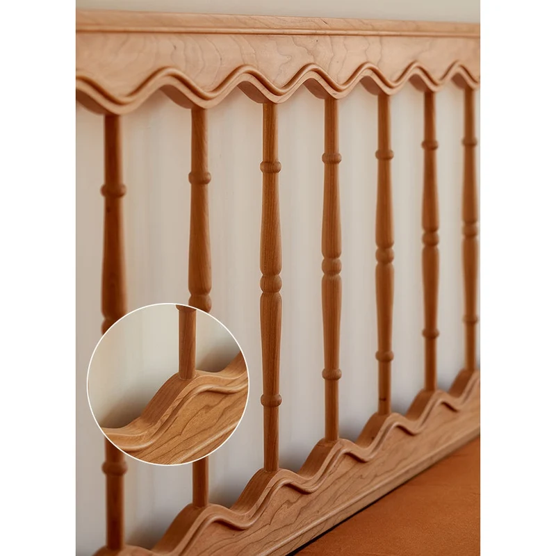 Epic Harp Style Solid Cherry Wood Bed