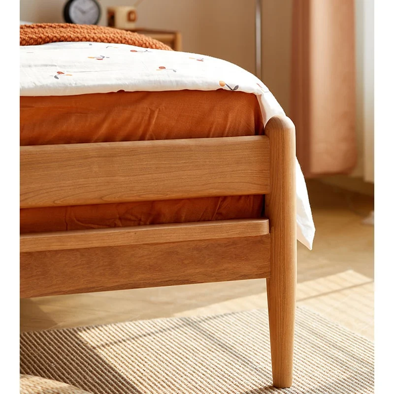 Epic Harp Style Solid Cherry Wood Bed