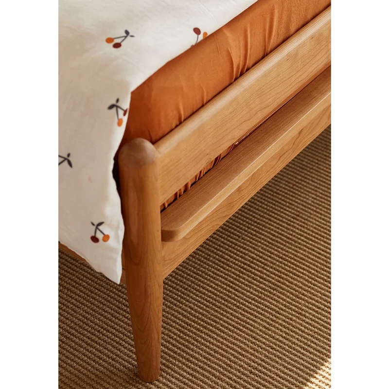 Epic Harp Style Solid Cherry Wood Bed