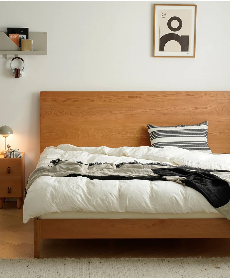 Eclipse Full Set Cherry Wood Bed Frame