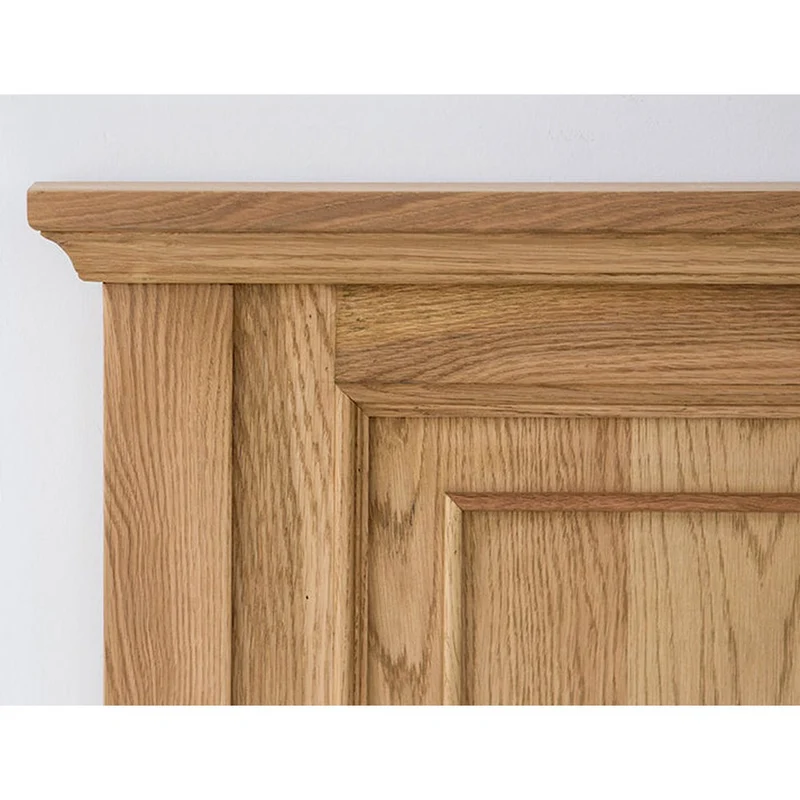 Manor House Oak Wood King Size Panel Bed