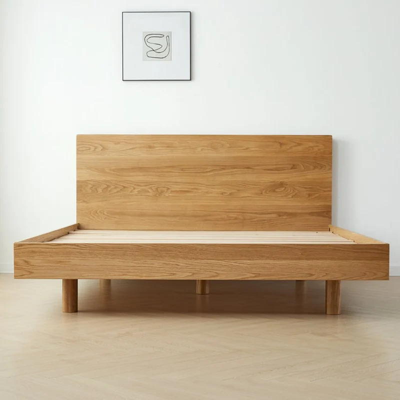 Atlas Loft King Size Solid Oak Wood Bed Frame