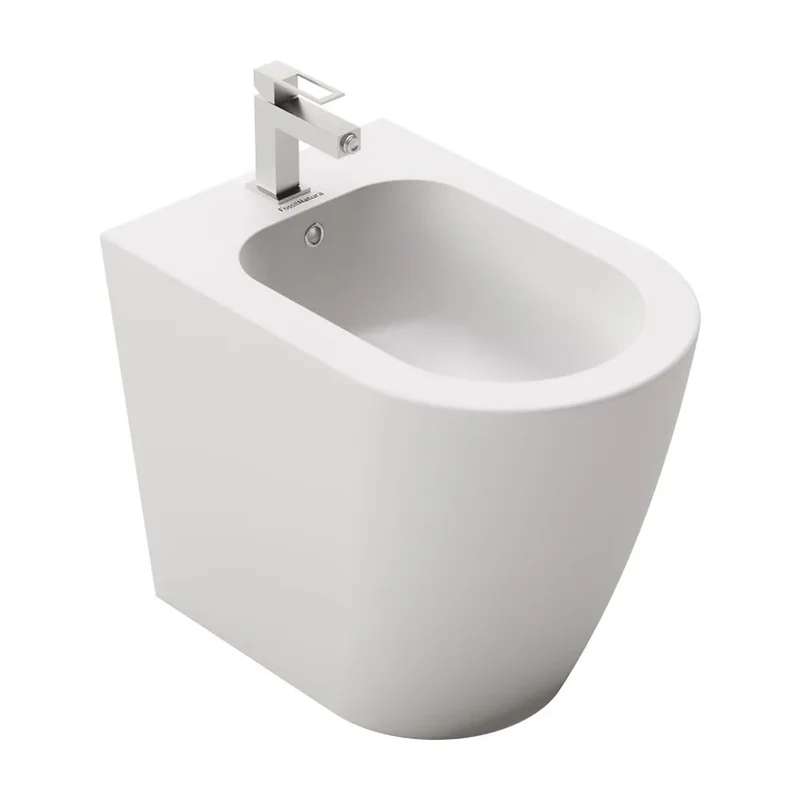 Bidé de Suelo Nápoles Fossil Natura Blanco Mate