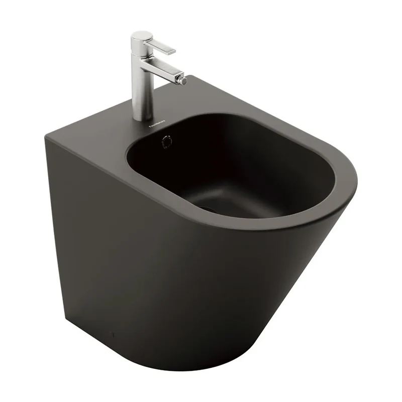Bidé de Suelo Venecia Fossil Natura Negro Mate