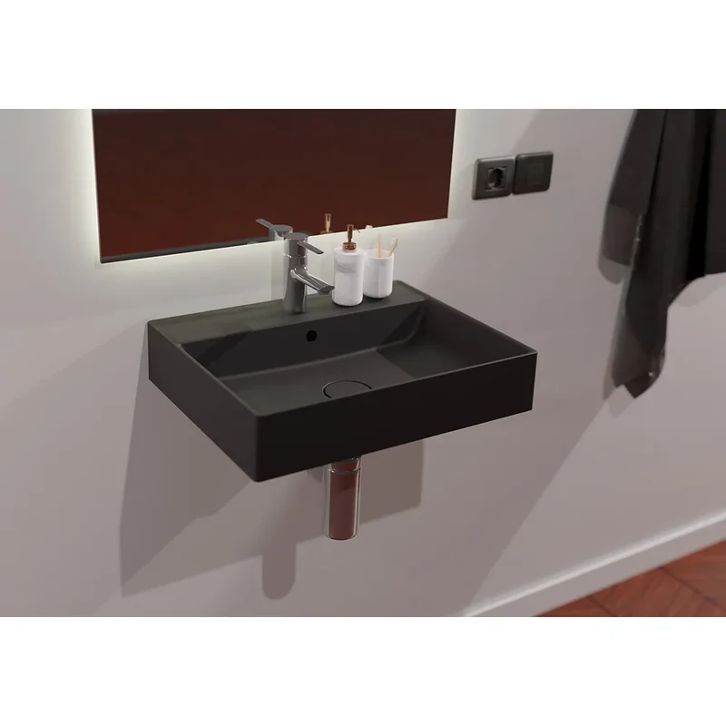 Lavabo Suspendido Dukan Fossil Natura Blanco Mate