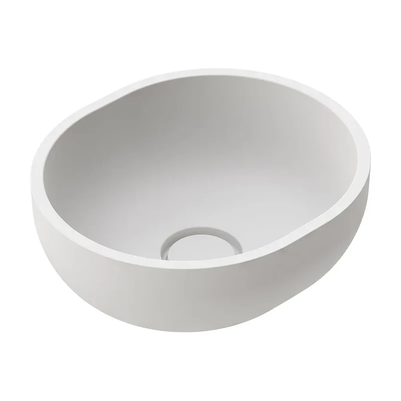Lavabo Sobre Encimera Dylan Fossil Natura Blanco Mate