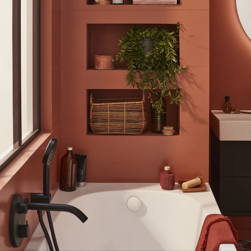 Bañera acrílica BASTILLE de Jacob Delafon | Diseño Orgánico Mate o Brillo | de 160 a 180 cm
