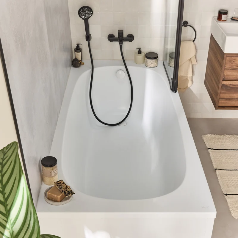 Bañera acrílica BASTILLE de Jacob Delafon | Diseño Orgánico Mate o Brillo | de 160 a 180 cm