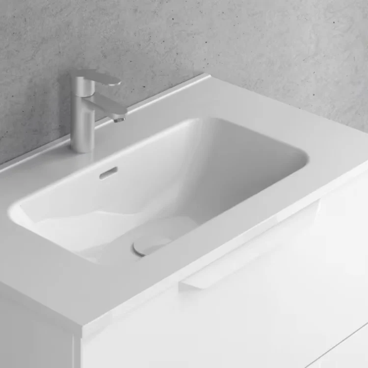 Mueble de baño WIN de Royo | Suspendido de 2 Cajones con Lavabo Integrado Enzo