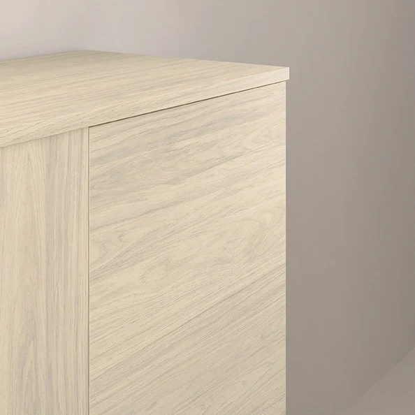 Mueble de baño BASSI de Royo con Encimera | Fondo Reducido de 1 Puerta con estante y toallero