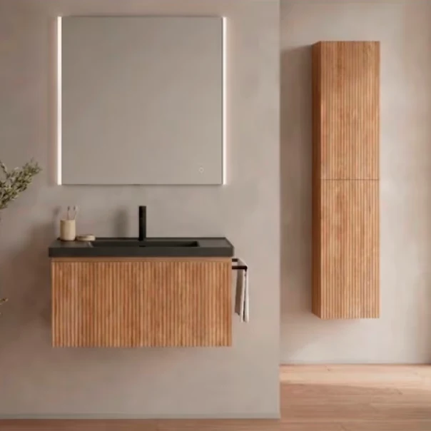 Conjunto Mueble de Baño VORA de Royo | Suspendido 1 Cajón + Lavabo Cerámico Cairo