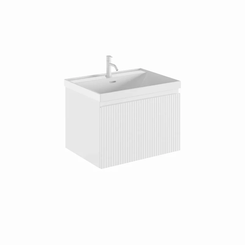 Conjunto Mueble de Baño VORA de Royo | Suspendido 1 Cajón + Lavabo Cerámico Cairo