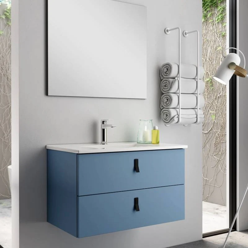 Mueble de baño suspendido INVICTA Neutrum 2 cajones – 60/80 cm, 4 acabados
