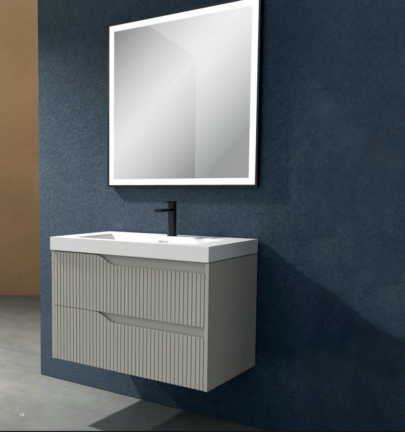 Mueble de Baño Suspendido SOHO Neutrum | 2 Cajones | Cierre Suave | 4 acabados