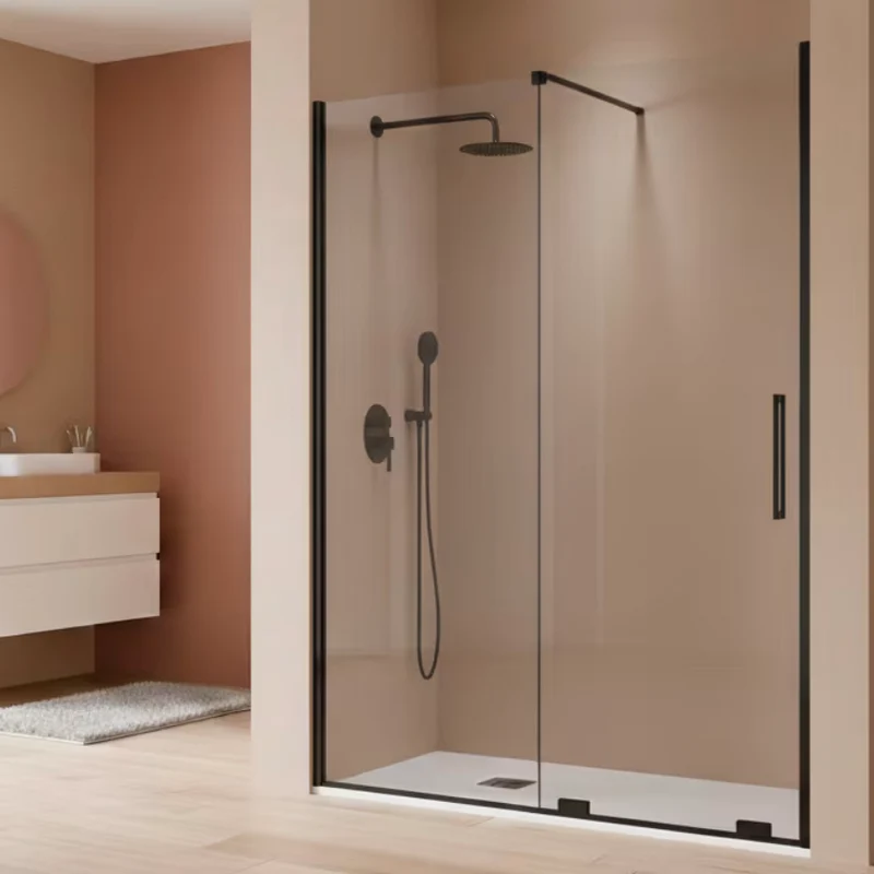 Mampara de Ducha Corredera Moka MK102 – Kassandra | 1 Fija + 1 Corredera 8mm