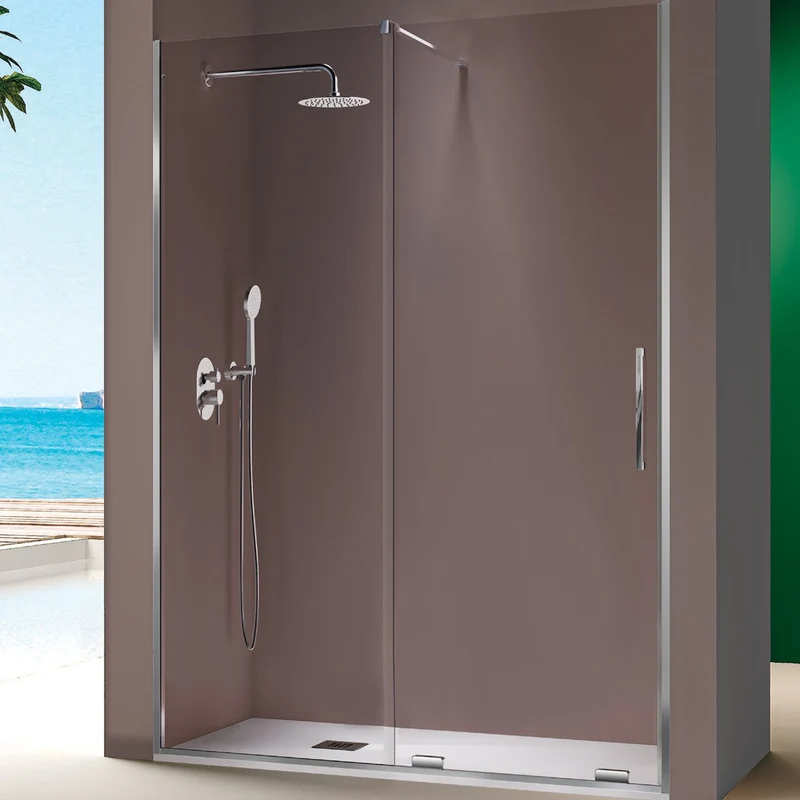 Mampara de Ducha Corredera Moka MK102 – Kassandra | 1 Fija + 1 Corredera 8mm