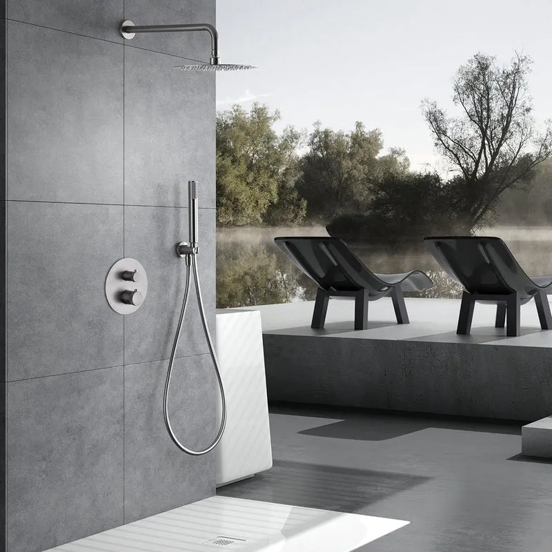Conjunto Ducha Termostático Empotrado Line GTD038 de Imex — TURN CLEAN SYSTEM en 7 Acabados