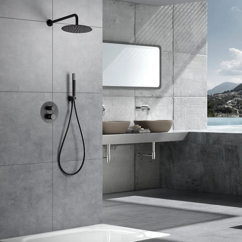 Conjunto Ducha Termostático Empotrado Line GTD038 de Imex — TURN CLEAN SYSTEM en 7 Acabados