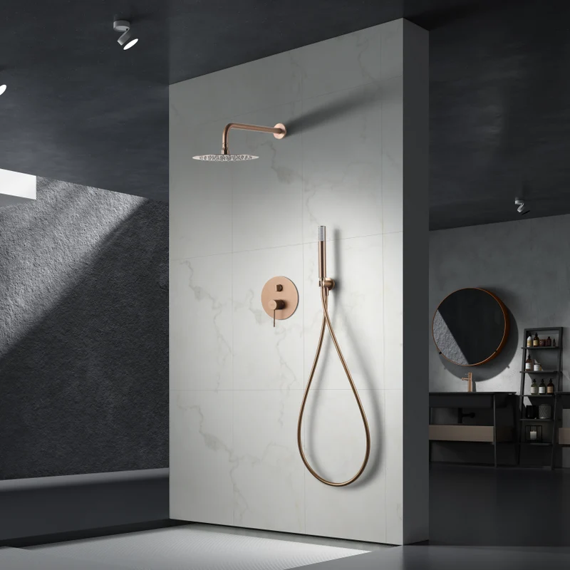 Conjunto de Ducha Empotrado Line GPD038 de Imex — Monomando en 7 Acabados Premium
