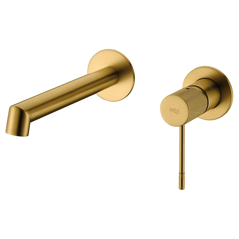 Grifo de Lavabo Empotrado Monomando LINE Gld038 de Imex — Minimalismo Directo a Pared