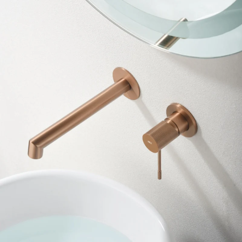 Grifo de Lavabo Empotrado Monomando LINE Gld038 de Imex — Minimalismo Directo a Pared