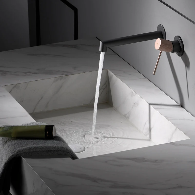 Grifo de Lavabo Empotrado Monomando LINE Gld038 de Imex — Minimalismo Directo a Pared