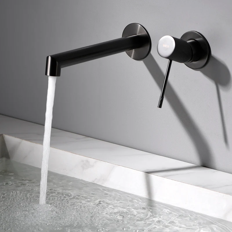 Grifo de Lavabo Empotrado Monomando LINE Gld038 de Imex — Minimalismo Directo a Pared