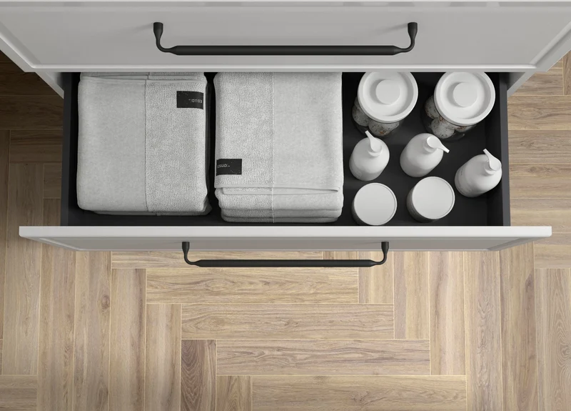 Mueble de Baño RUNA de Salgar con Lavabo Sobre Encimera. 4 Acabados, de 60 a 140 cm